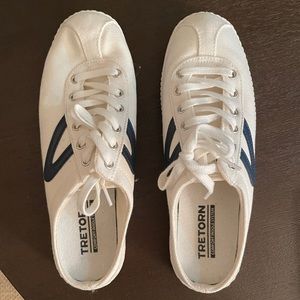 White Canvas Tretorn Sneakers